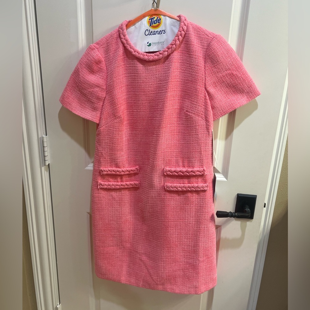 Eliza J Pink Braided Trim Formal Dress